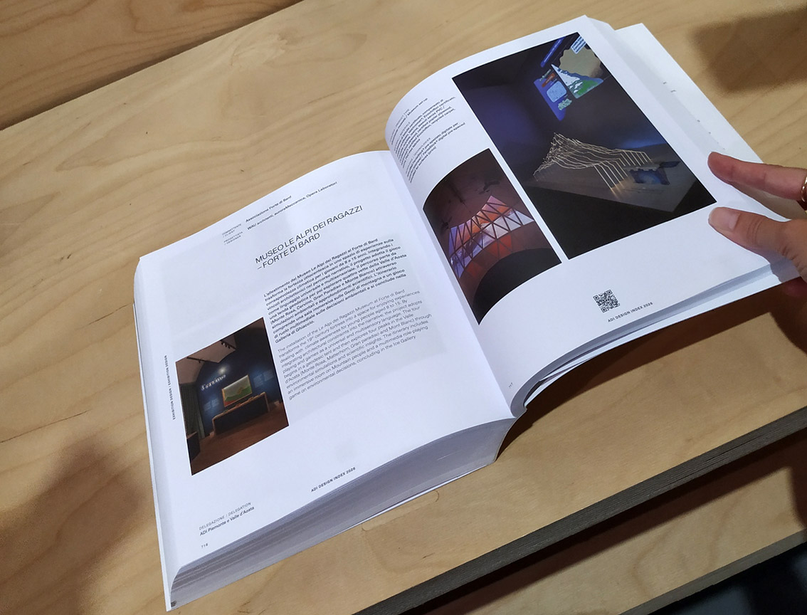 Museo “Le Alpi dei Ragazzi” – Forte di Bard  protagonista nel nuovo ADI Design Index 2026