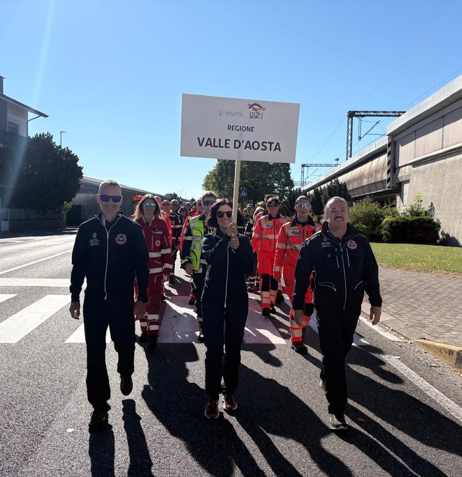 La Protezione civile valdostana al Raduno interregionale del volontariato di Protezione civile del Nord Italia